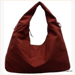 Large Nylon Slouchy Tote Hobo Shoulder Bag Travel Sport
